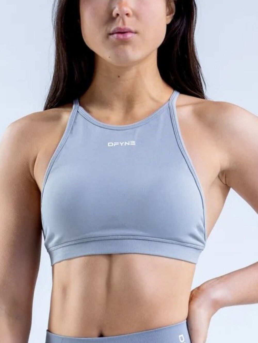 Dfyne Dynamic High Neck Backless Sports Bra S
